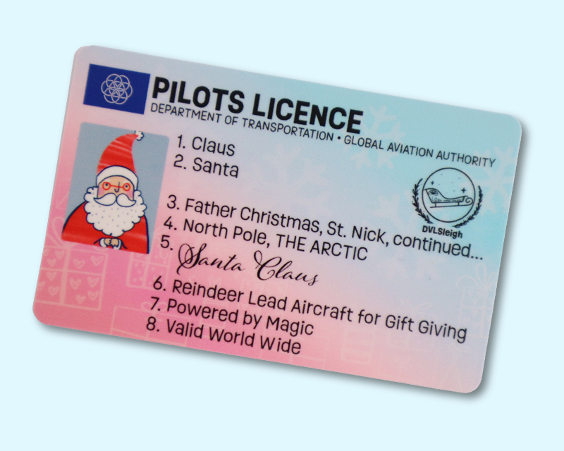 Santa PVC ID Card